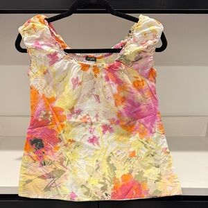J. Crew Multicolor Floral Blouse